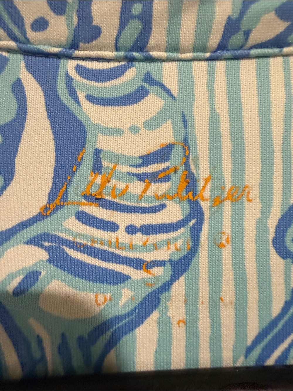 Lilly Pulitzer Blue & White Shell-Print Collared Mini Dress - Picture 2 of 3